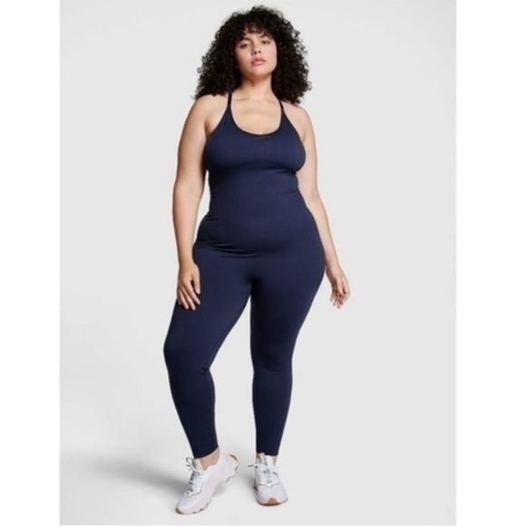 Pink Active x Victoria’s Secret Soft Seamless Workout Onesie Jumpsuit - Picture 1 of 14